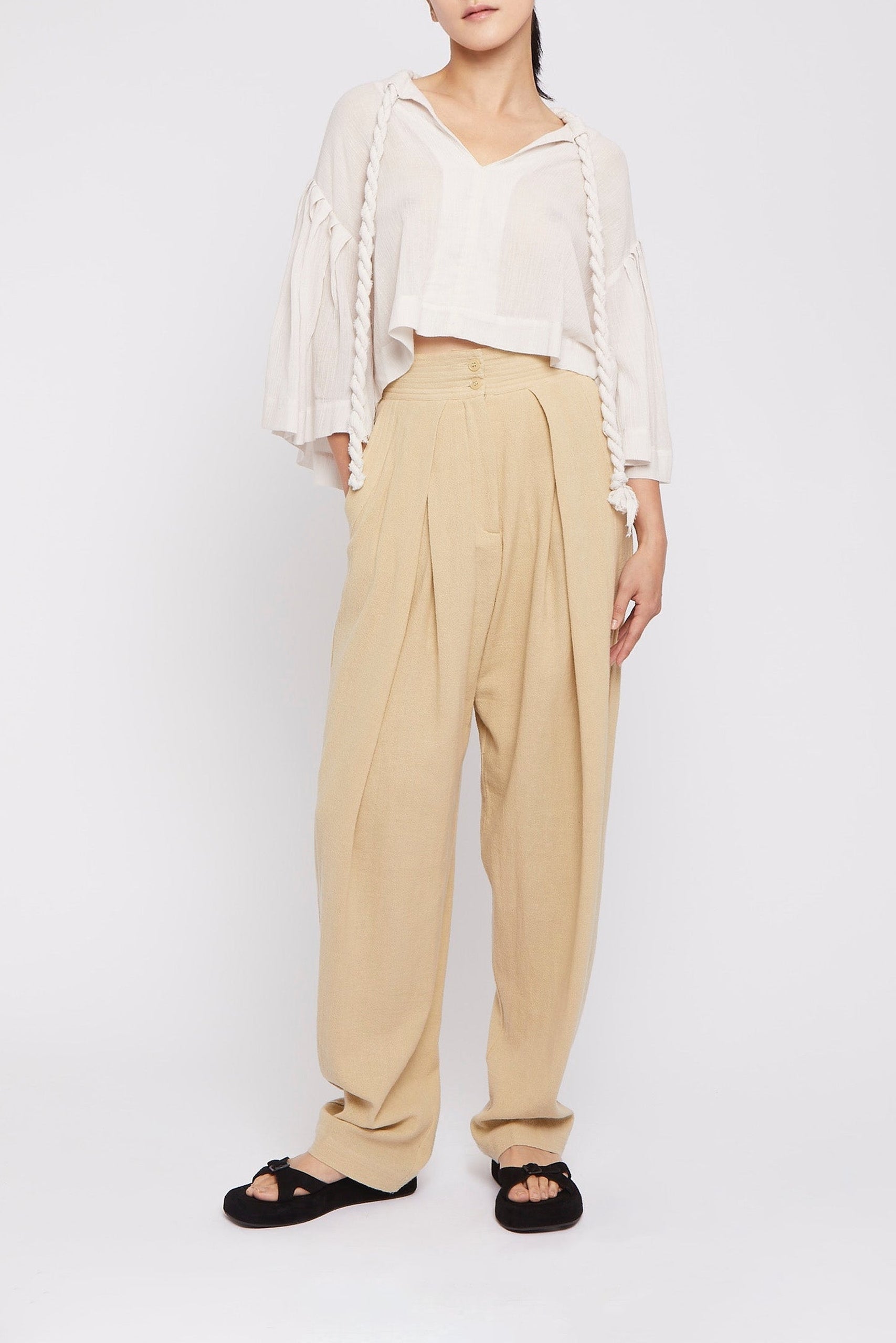Pantalon Mono coupe fluide - Sand