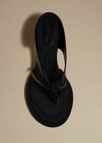 Monroe sandal in leather - Black