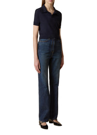 Midnight Navy Morgane Top In Midnight - Midnight Navy