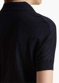Midnight Navy Morgane Top In Midnight - Midnight Navy