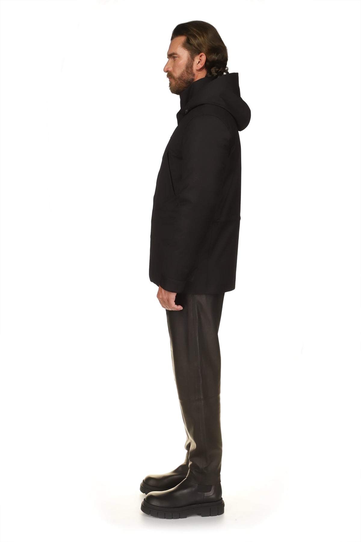 Black Men's Down Coat