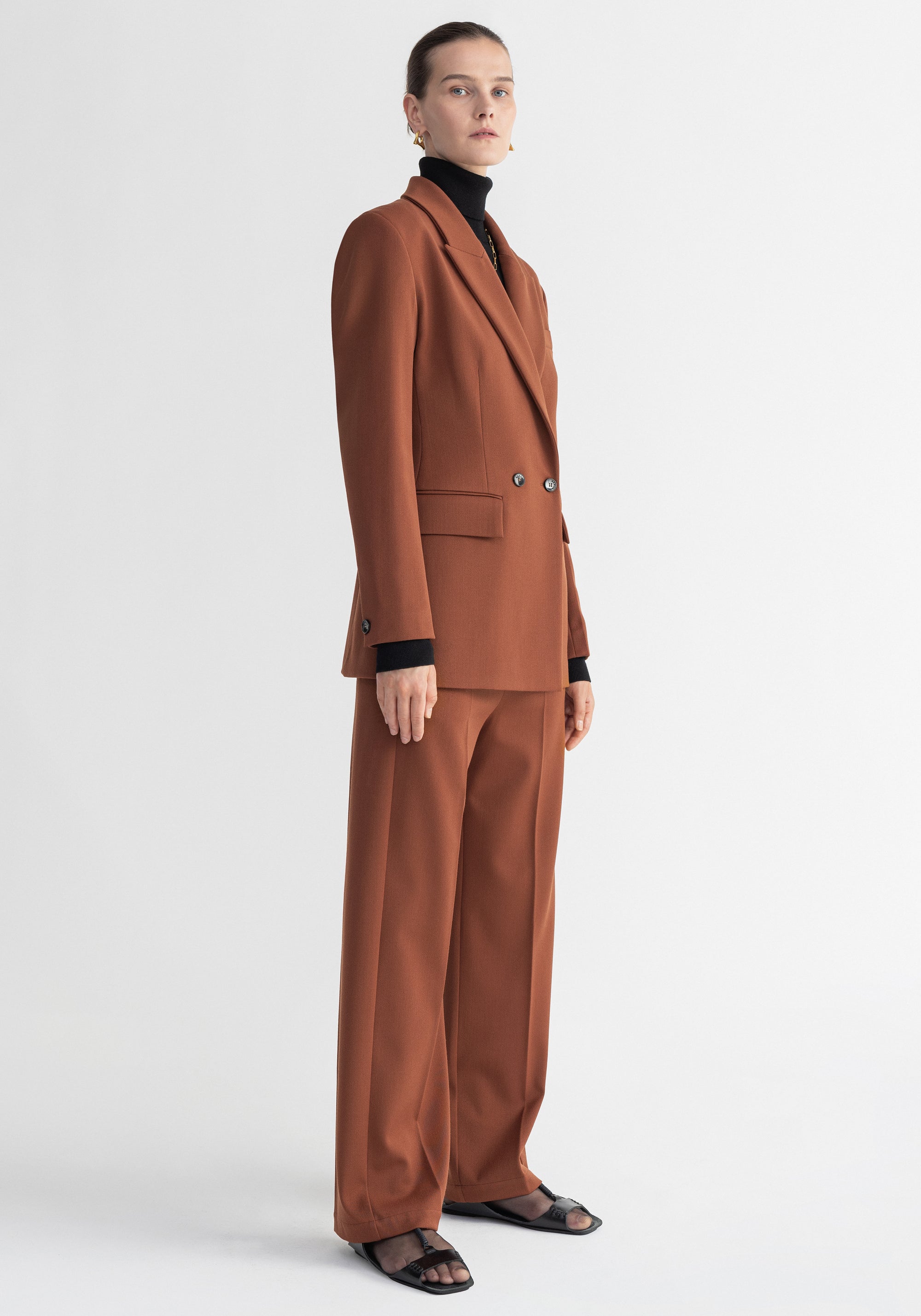 Blazer Motive carré cintré - Rust