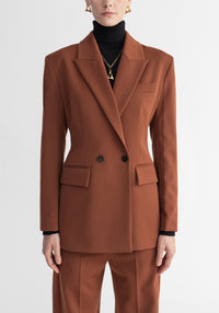 Blazer Motive carré cintré - Rust