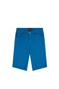 Topstitched shorts - Blue