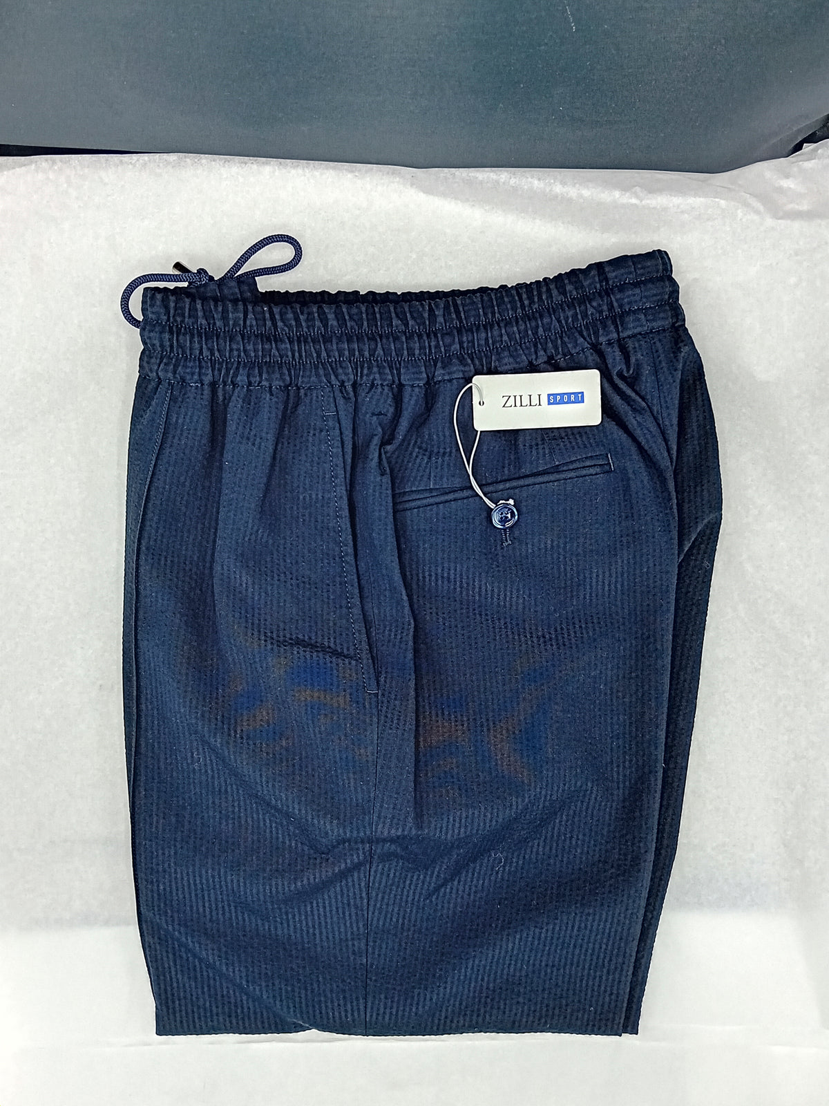 Pantalon de tailleur boutonné en soie - No color