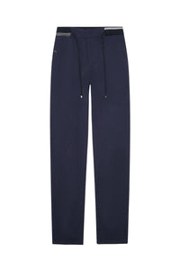 Pantalon décontracté à cordon de serrage - Bleu
