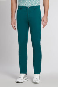 Pantalon chino à surpiqûres - Beige