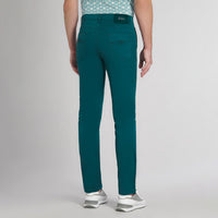 Pantalon chino ajusté à surpiqûres - Vert