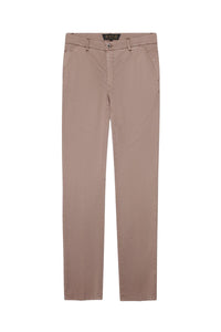 Pantalon chino à surpiqûres - Beige