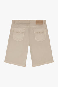 Short à écusson - Beige