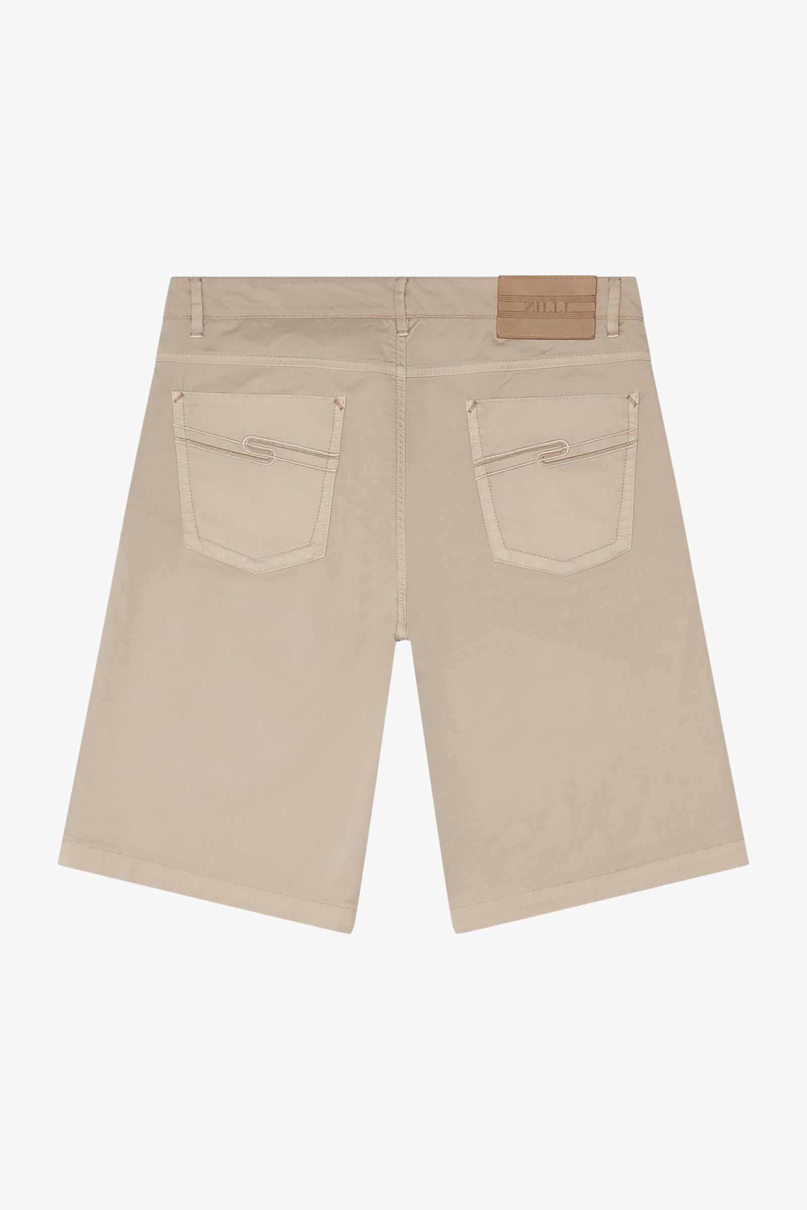 Short à écusson - Beige