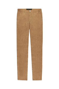 Pantalon texturé en lin - Camel