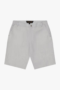 Mottled linen Bermuda shorts - Grey