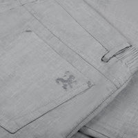 Mottled linen Bermuda shorts - Grey