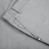 Mottled linen Bermuda shorts - Grey