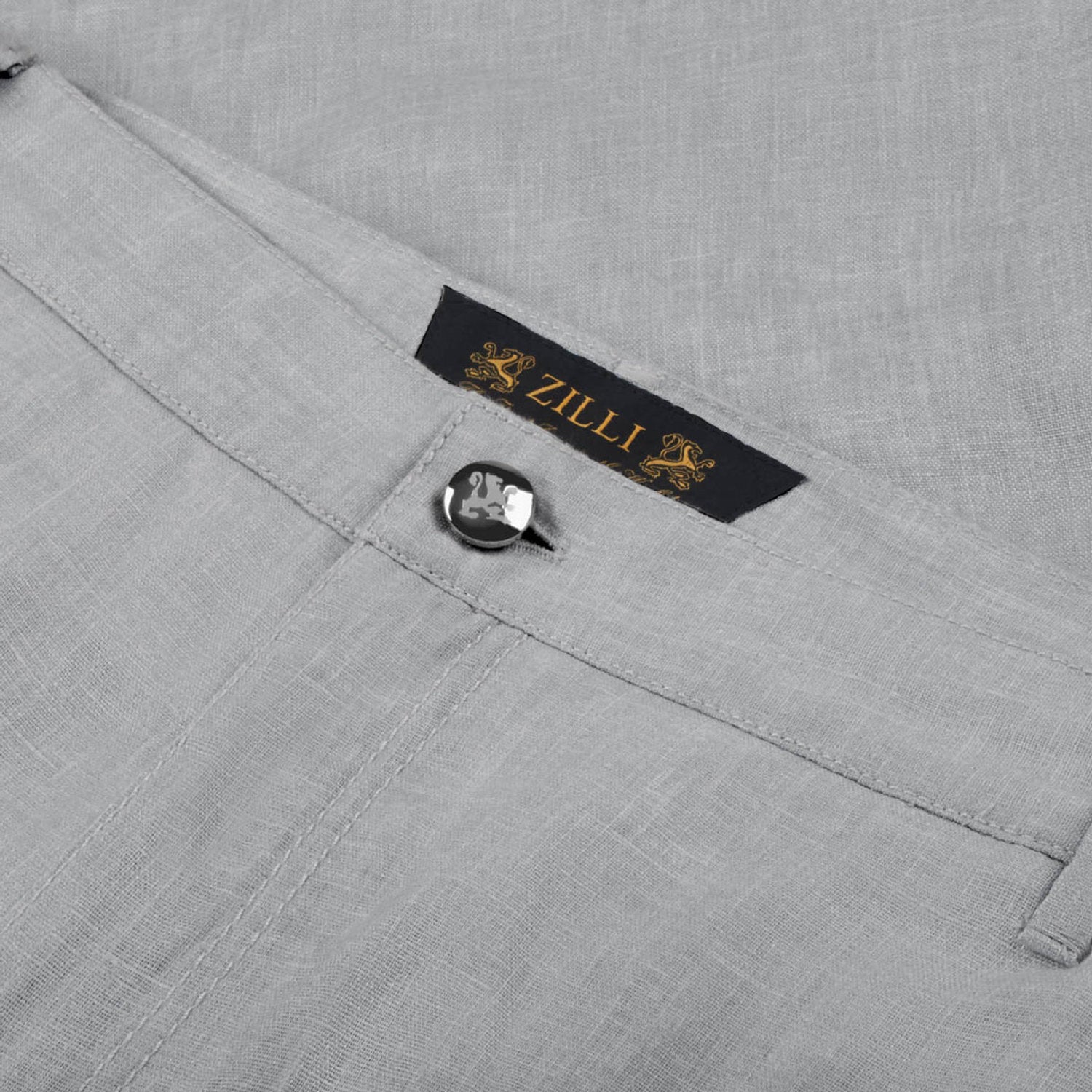 Mottled linen Bermuda shorts - Grey