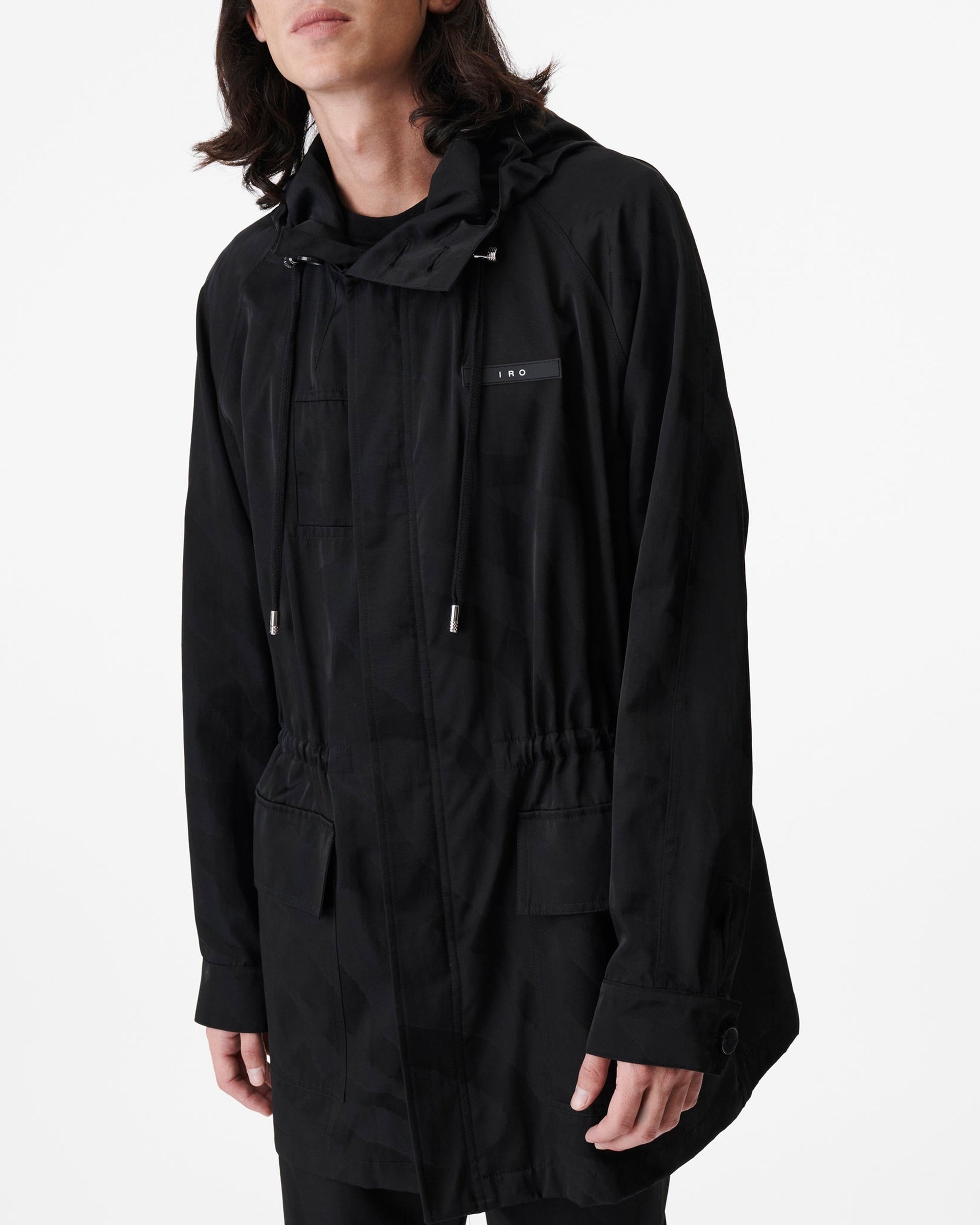 Machina patterned parka - Black Zebra