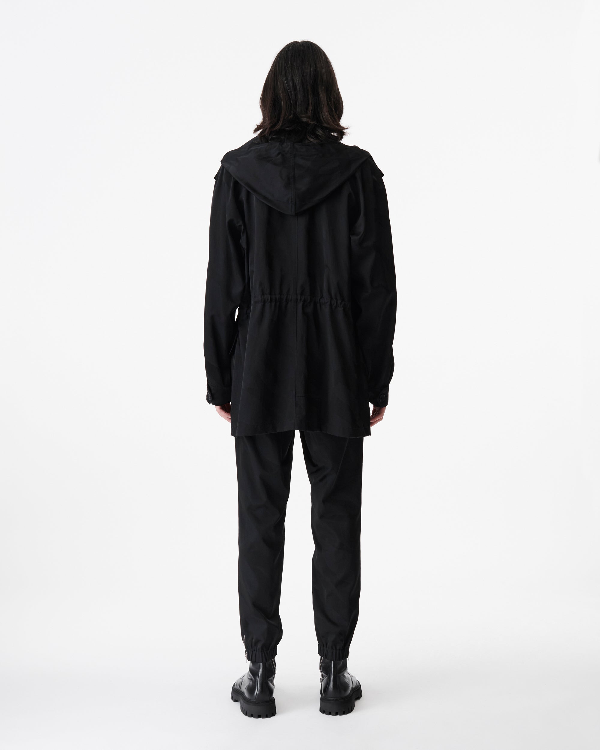 Machina patterned parka - Black Zebra
