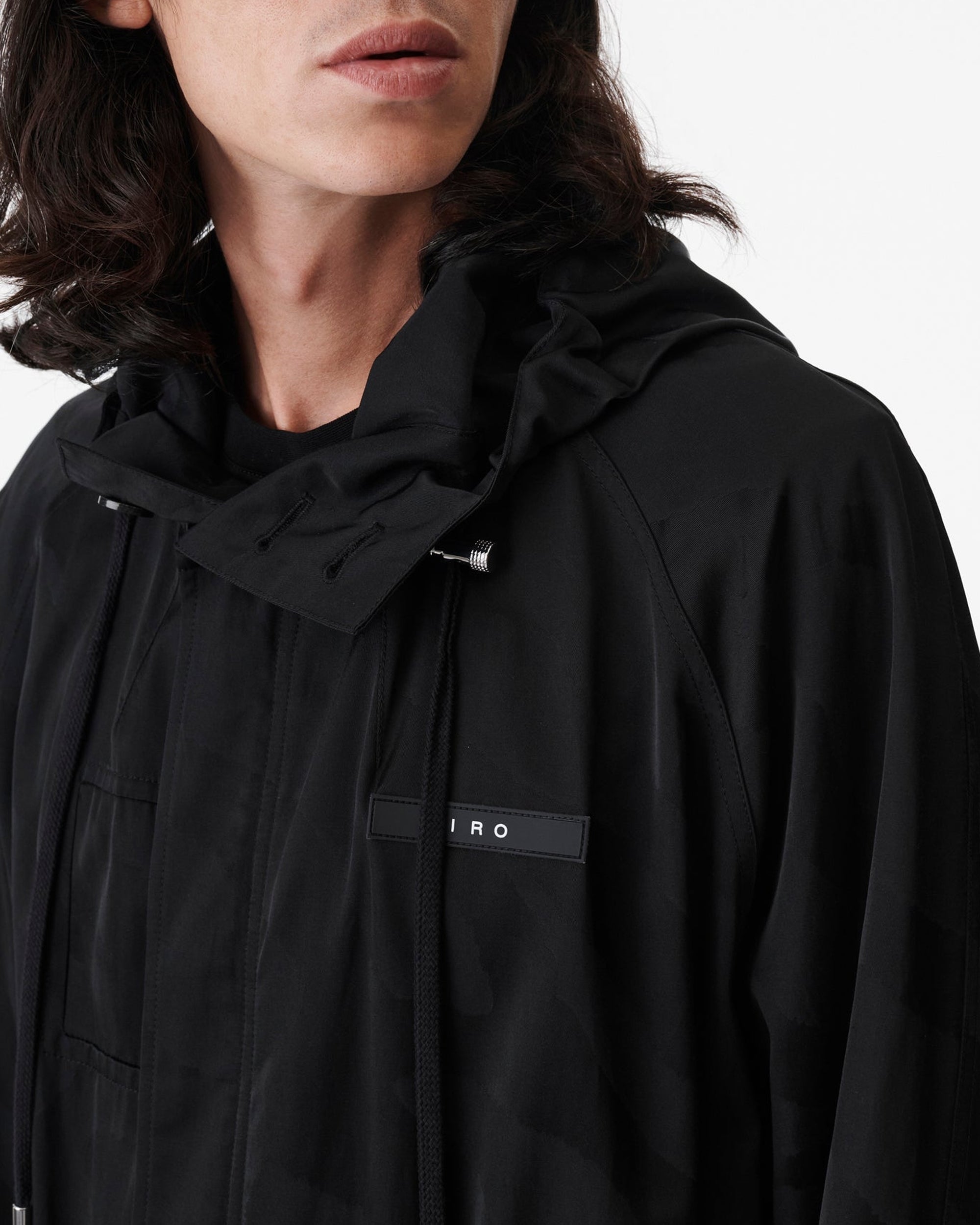 Machina patterned parka - Black Zebra