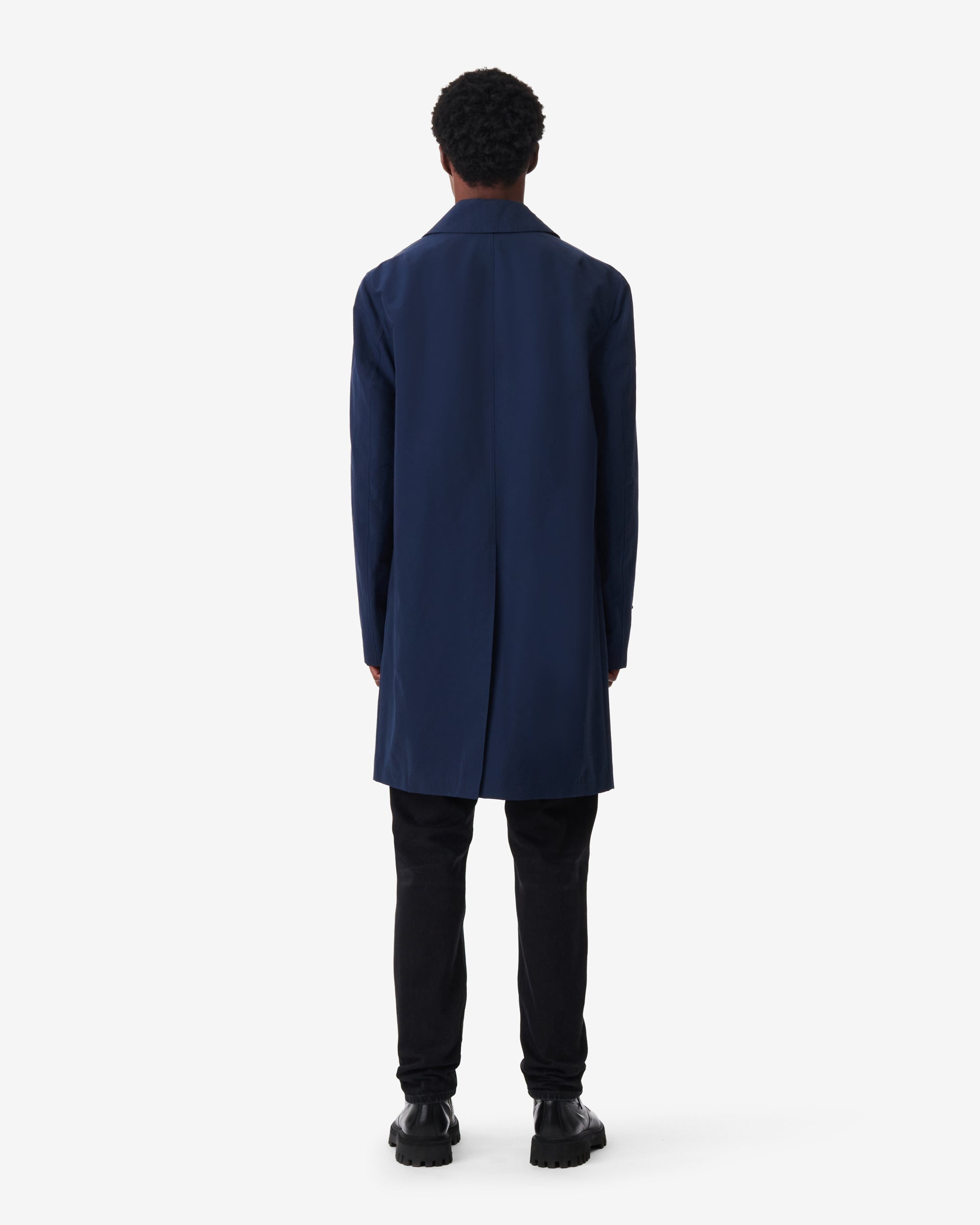 Milot water-repellent trench coat - Navy