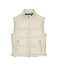 Inra leather jacket - Sand