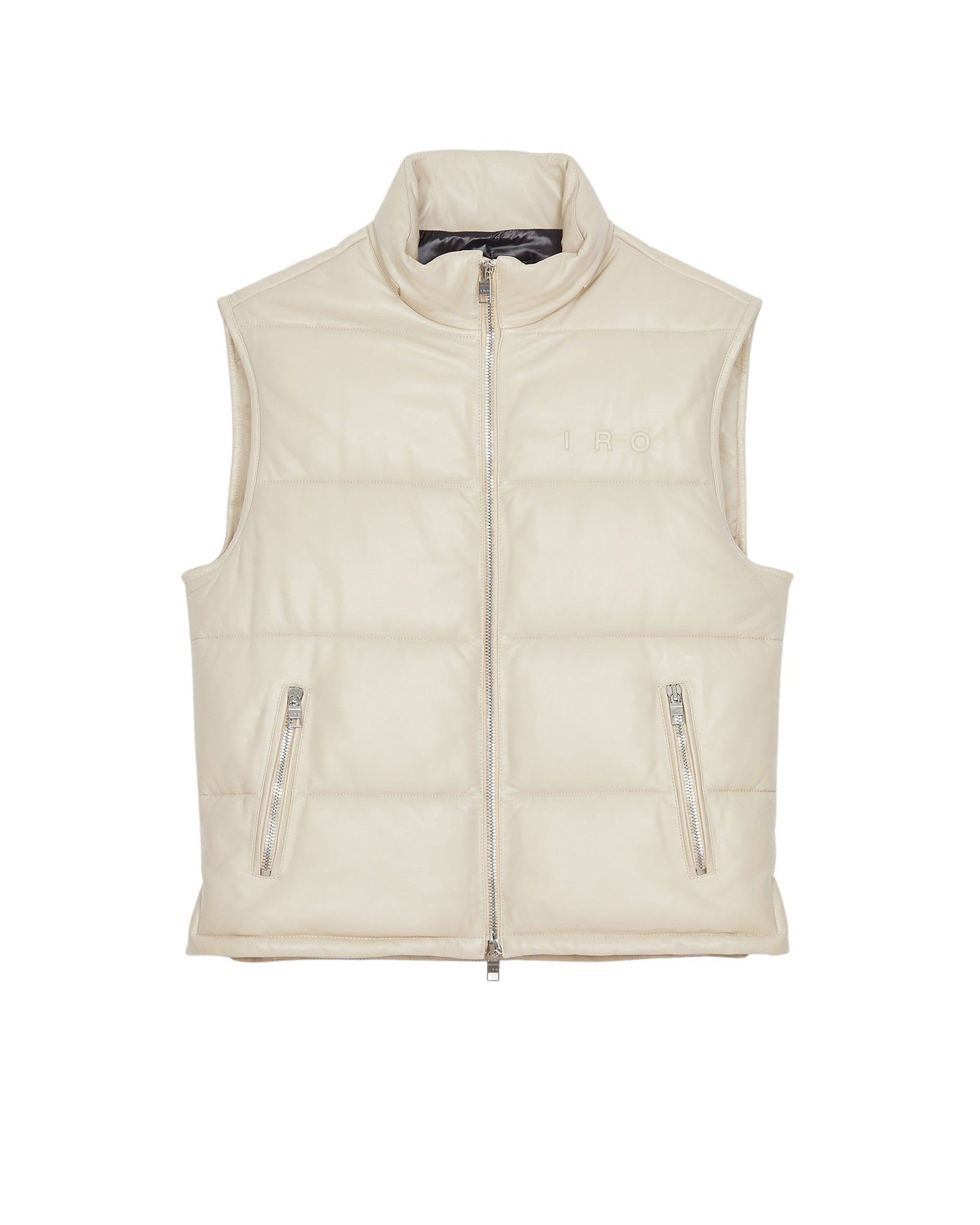 Inra leather jacket - Sand