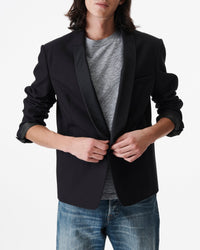 Cles button-down blazer - Navy