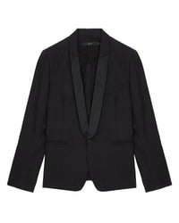 Cles button-down blazer - Navy