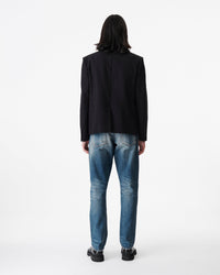 Cles button-down blazer - Navy