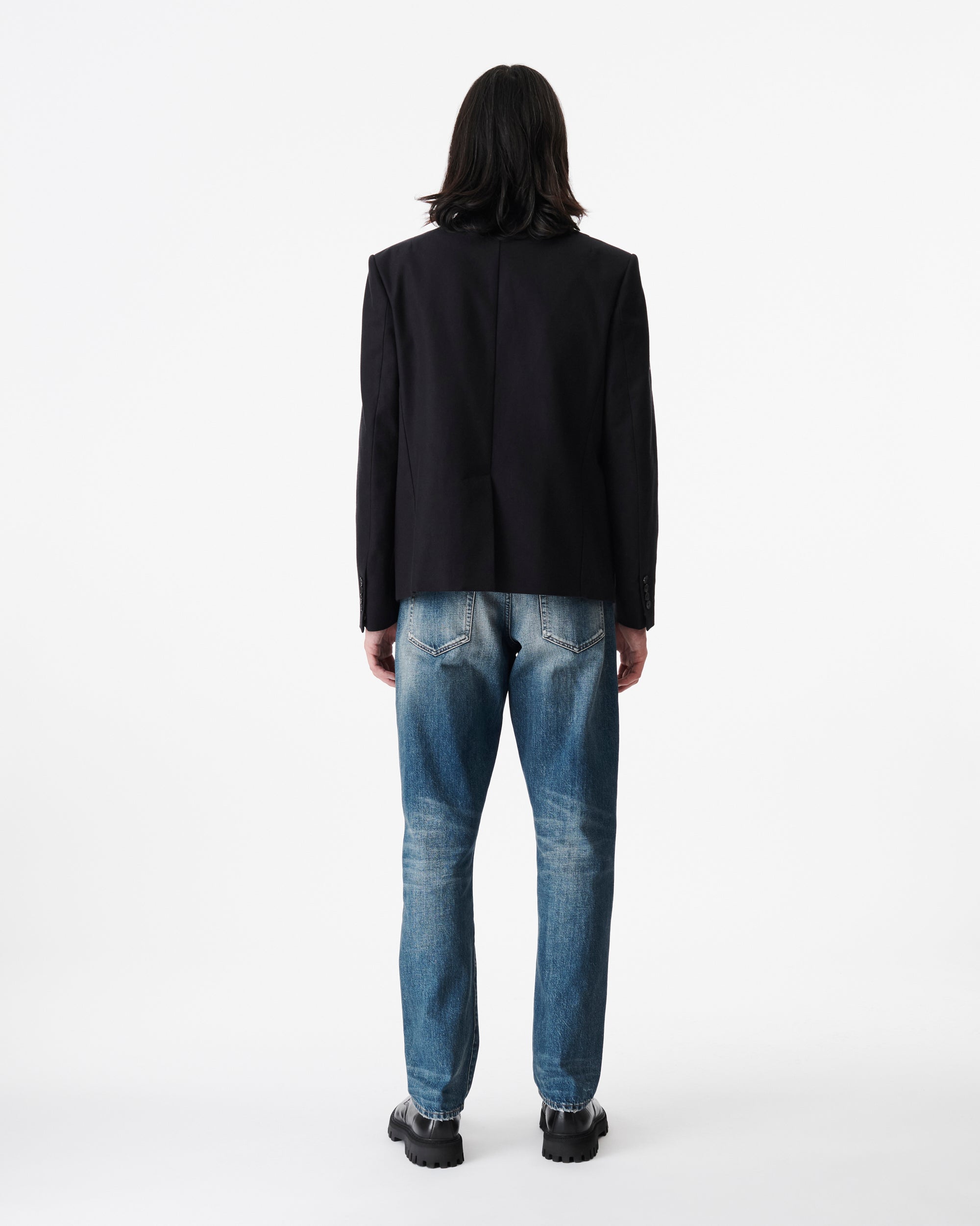 Cles button-down blazer - Navy