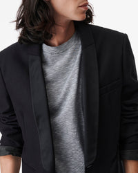 Cles button-down blazer - Navy