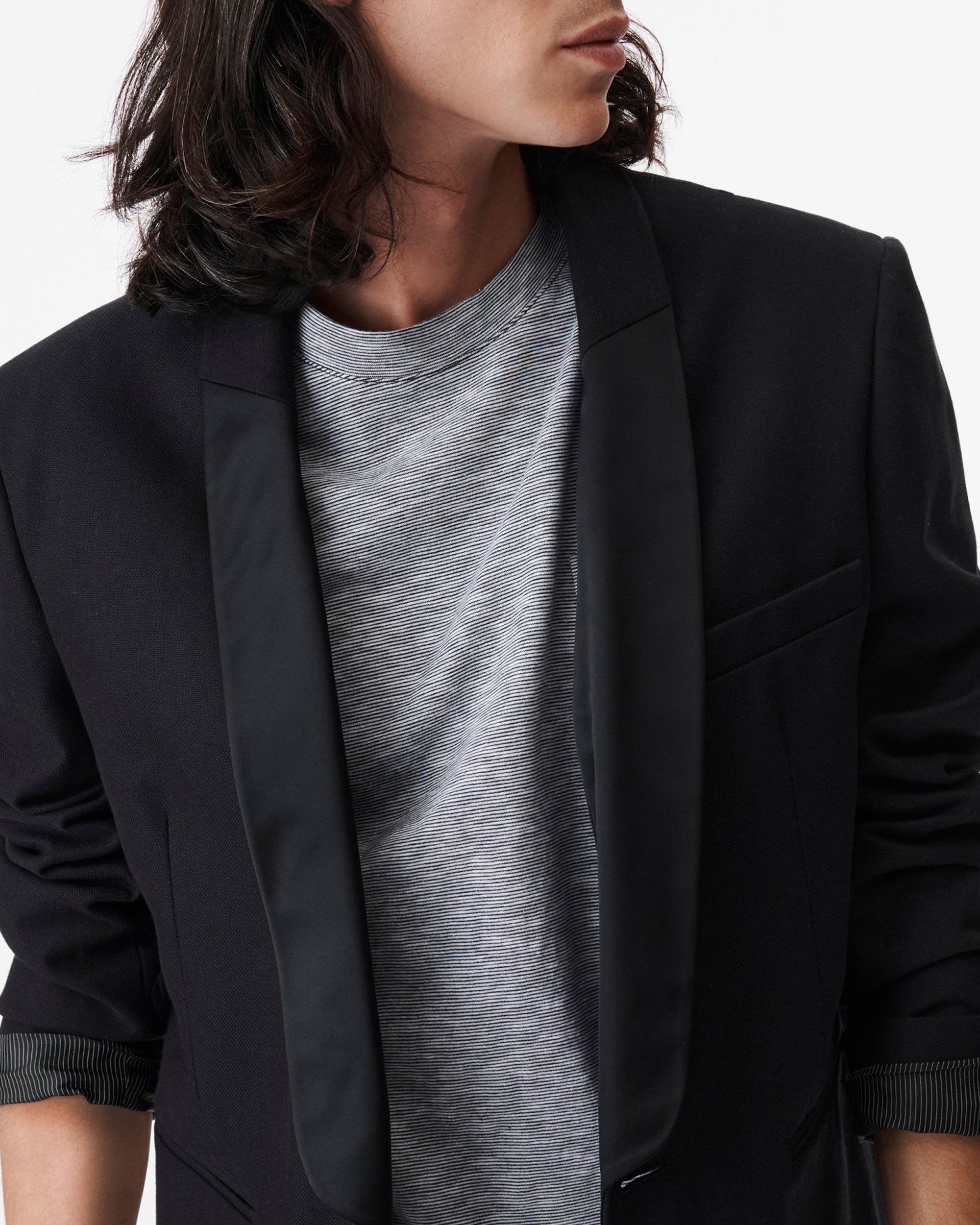 Cles button-down blazer - Navy