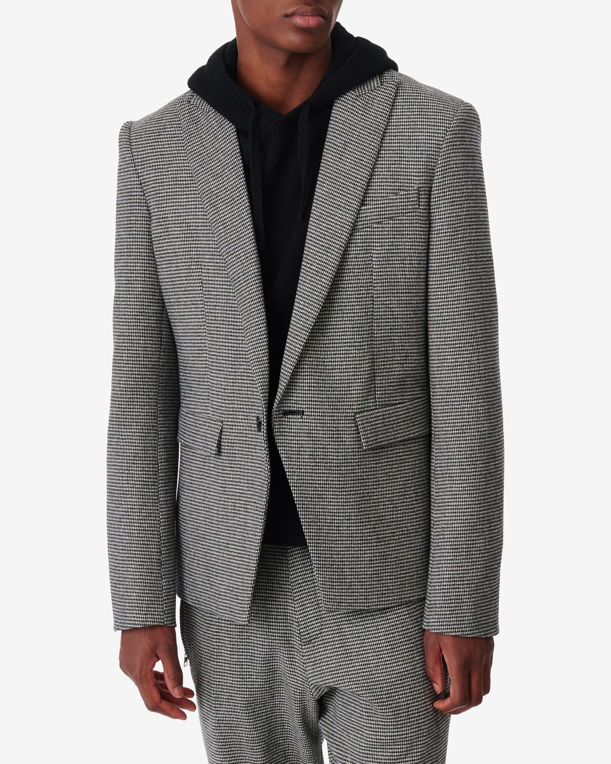 Kriss wool jacket - Black & Ecru