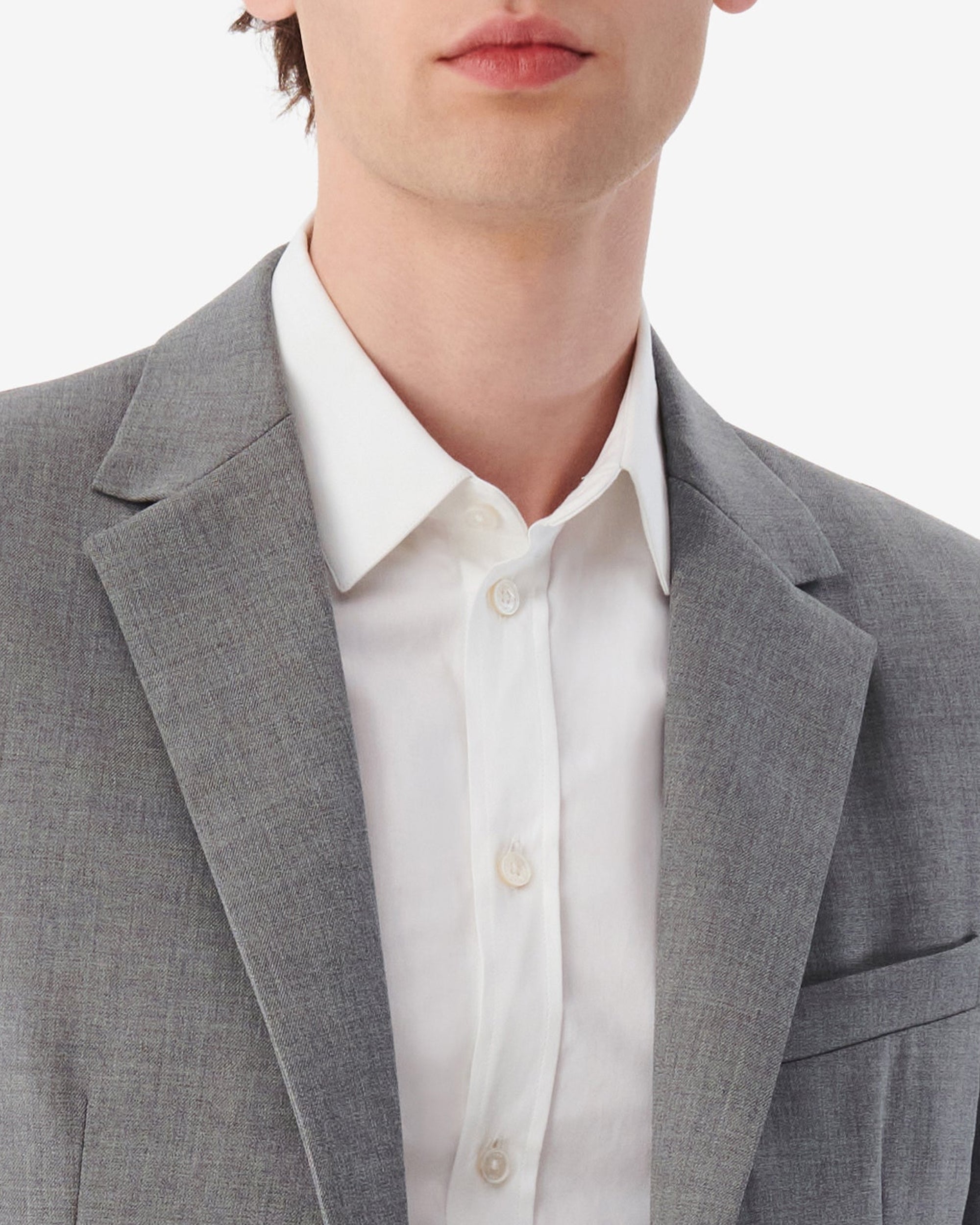 Lino wool blazer - Grey
