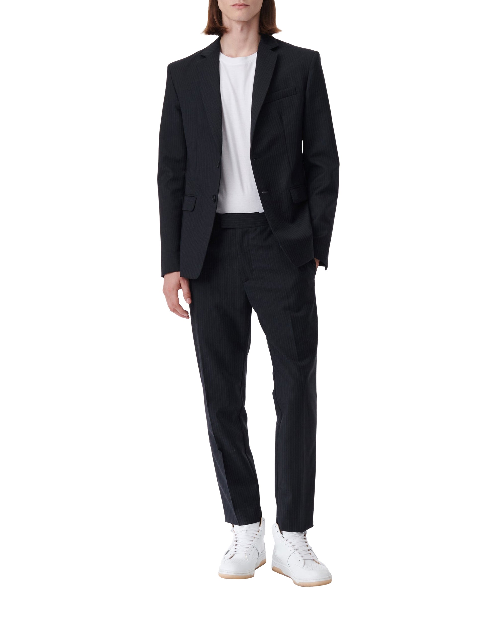 Lowe wool blazer - Stripe Grey
