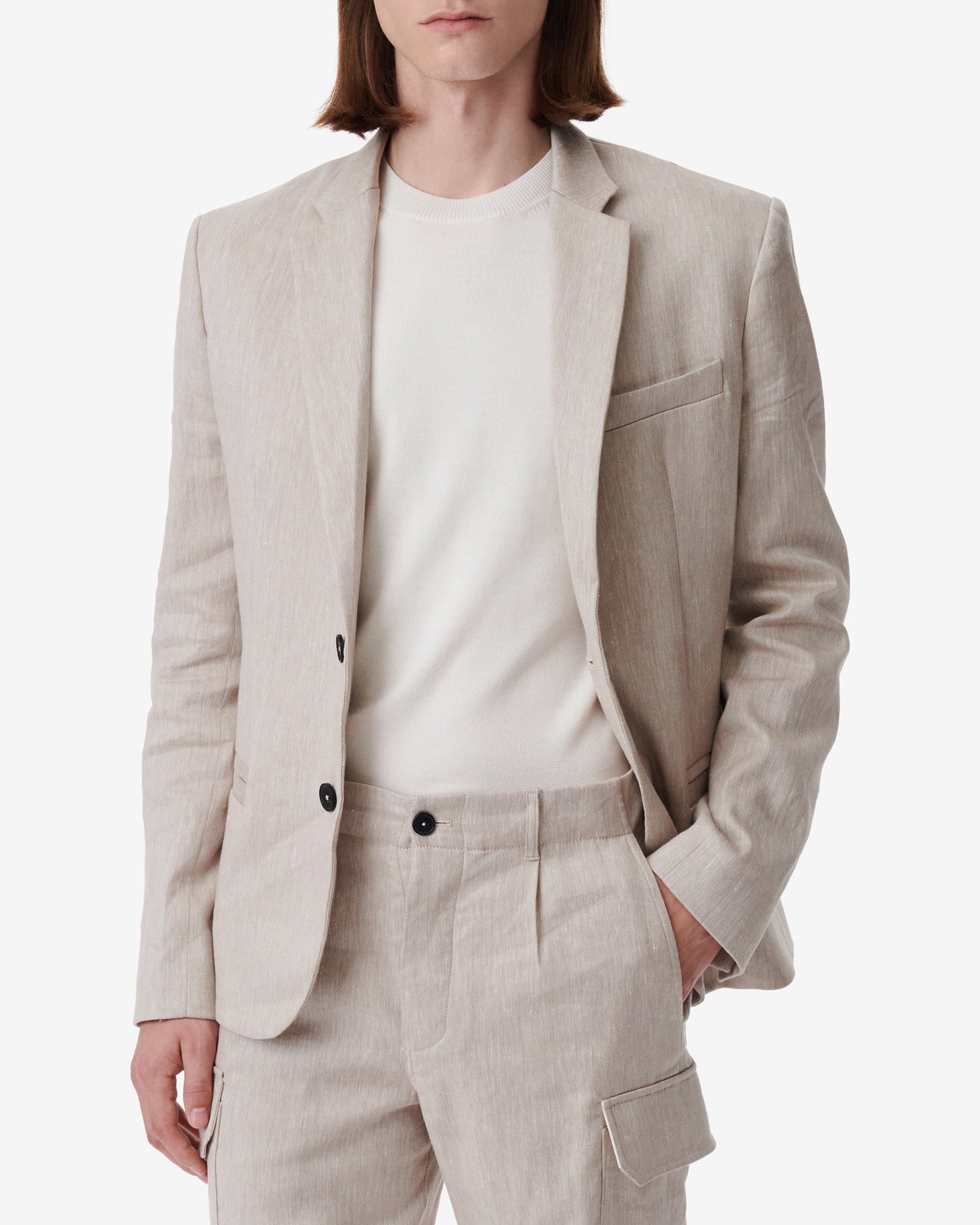 Mercury blazer in linen blend - Beige
