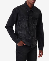 Arlo jacket in denim - Used Black
