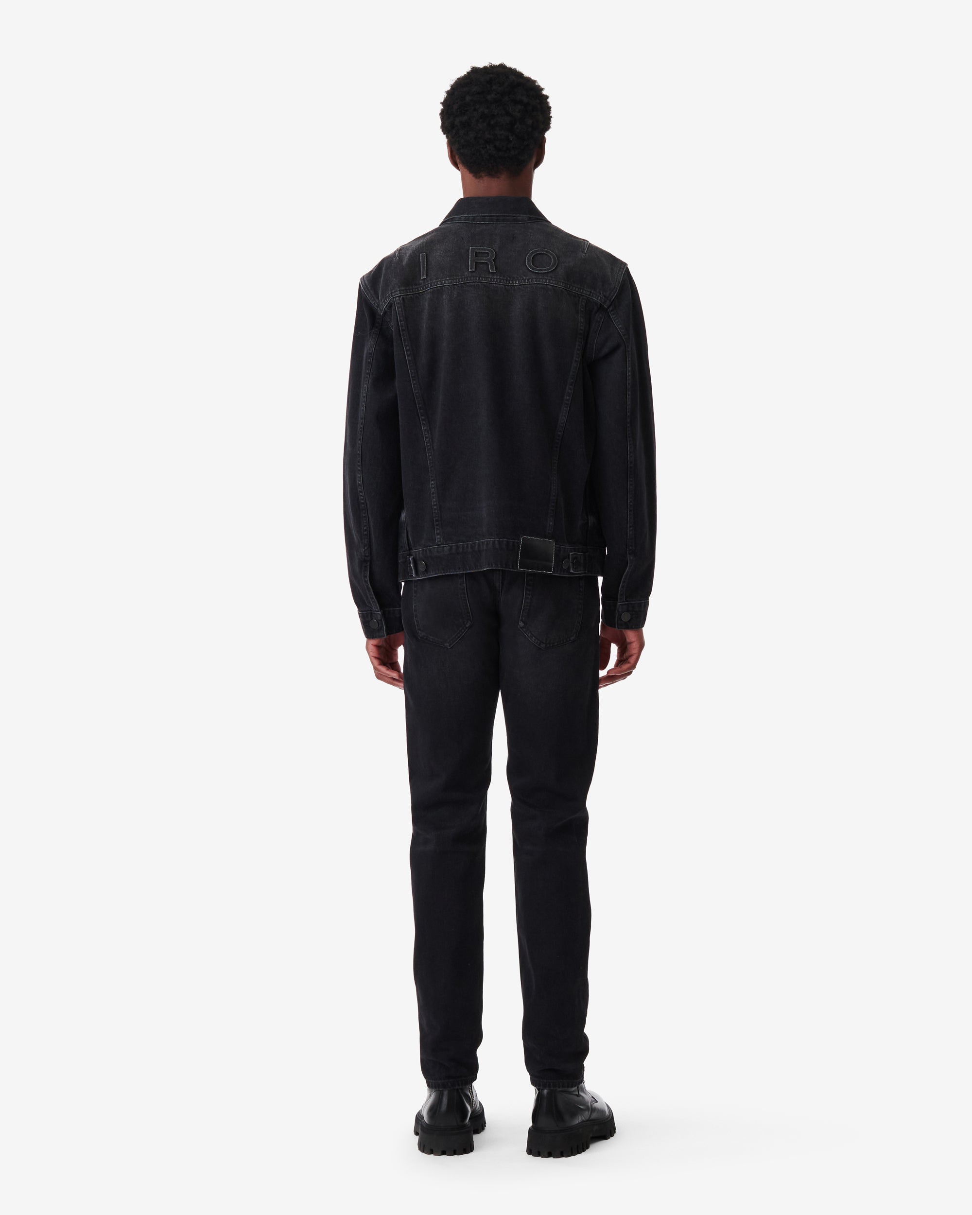Arlo jacket in denim - Used Black