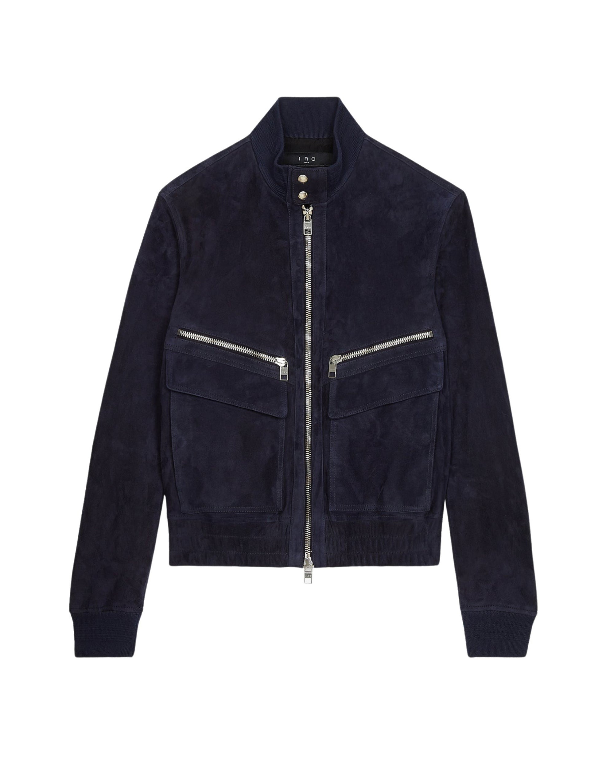 Blose leather biker jacket - Indigo