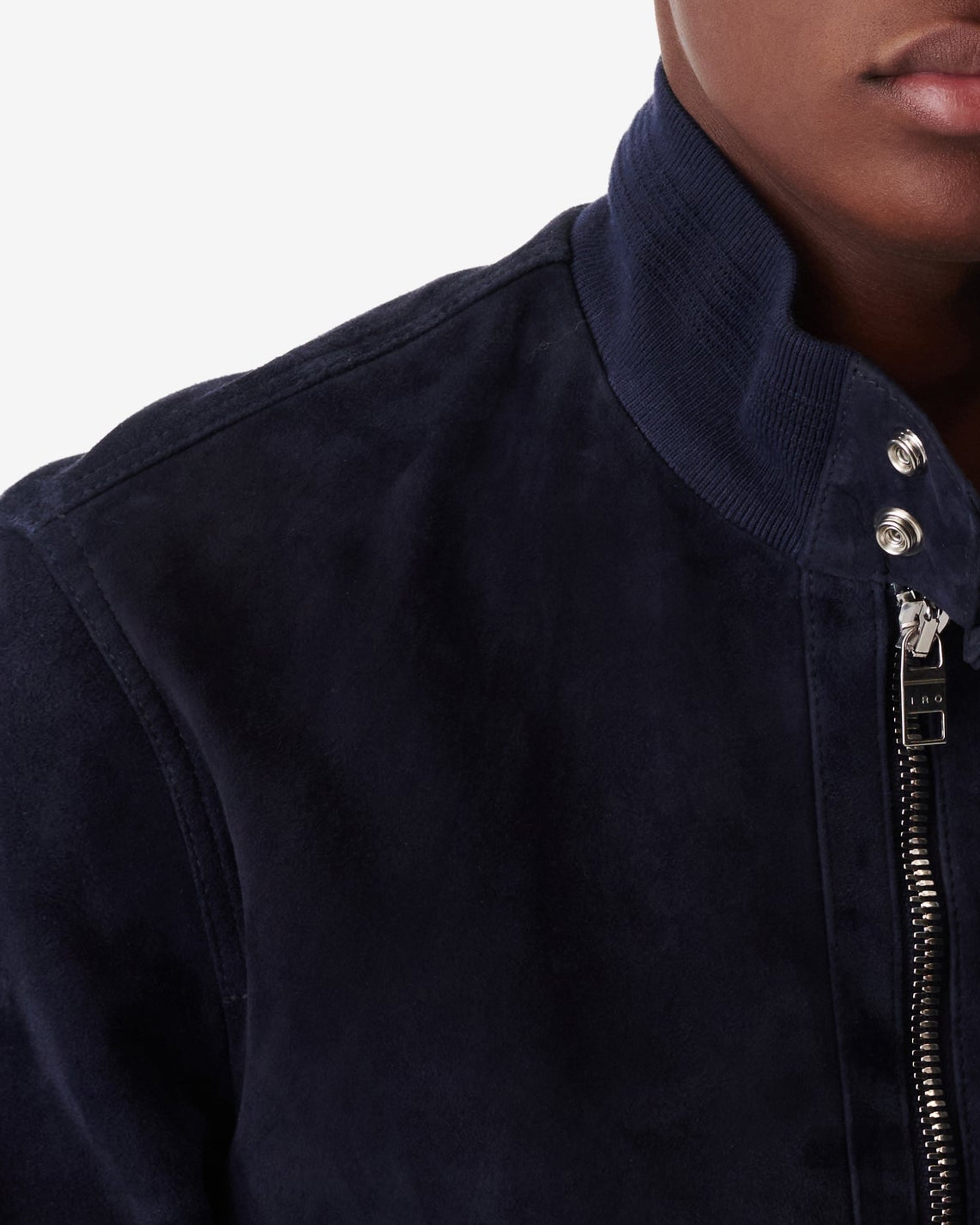 Blose leather biker jacket - Indigo