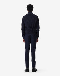 Blose leather biker jacket - Indigo