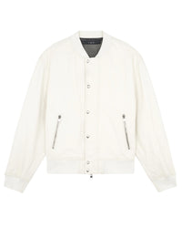 Obra leather jacket - Optical White