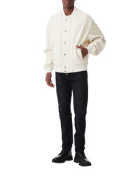 Obra leather jacket - Optical White