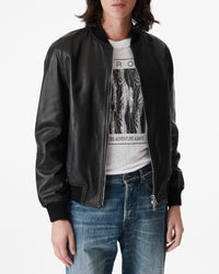 Odan leather jacket - Black