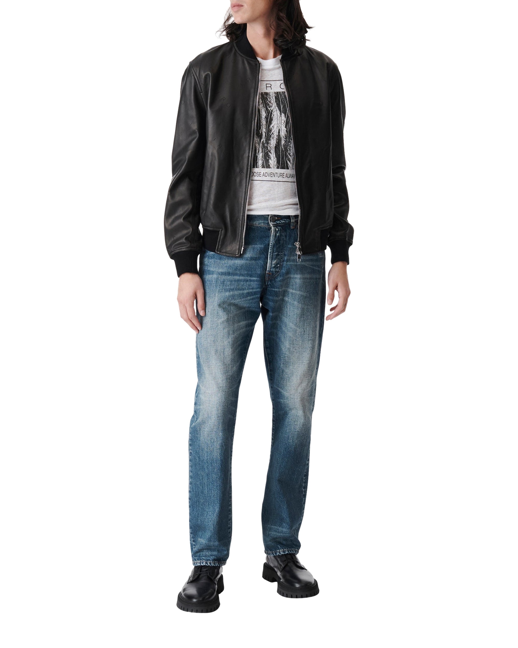 Odan leather jacket - Black