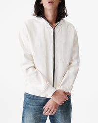 Prane leather jacket - Natural White