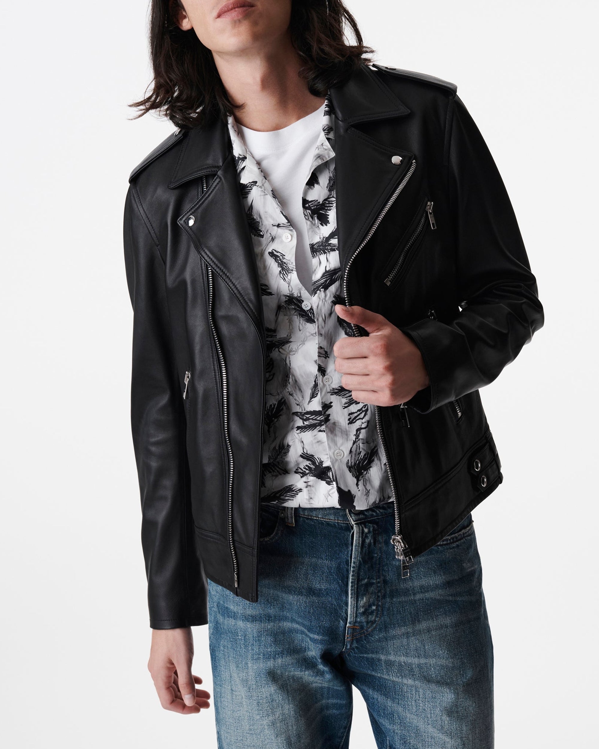Hadro leather perfecto - Black