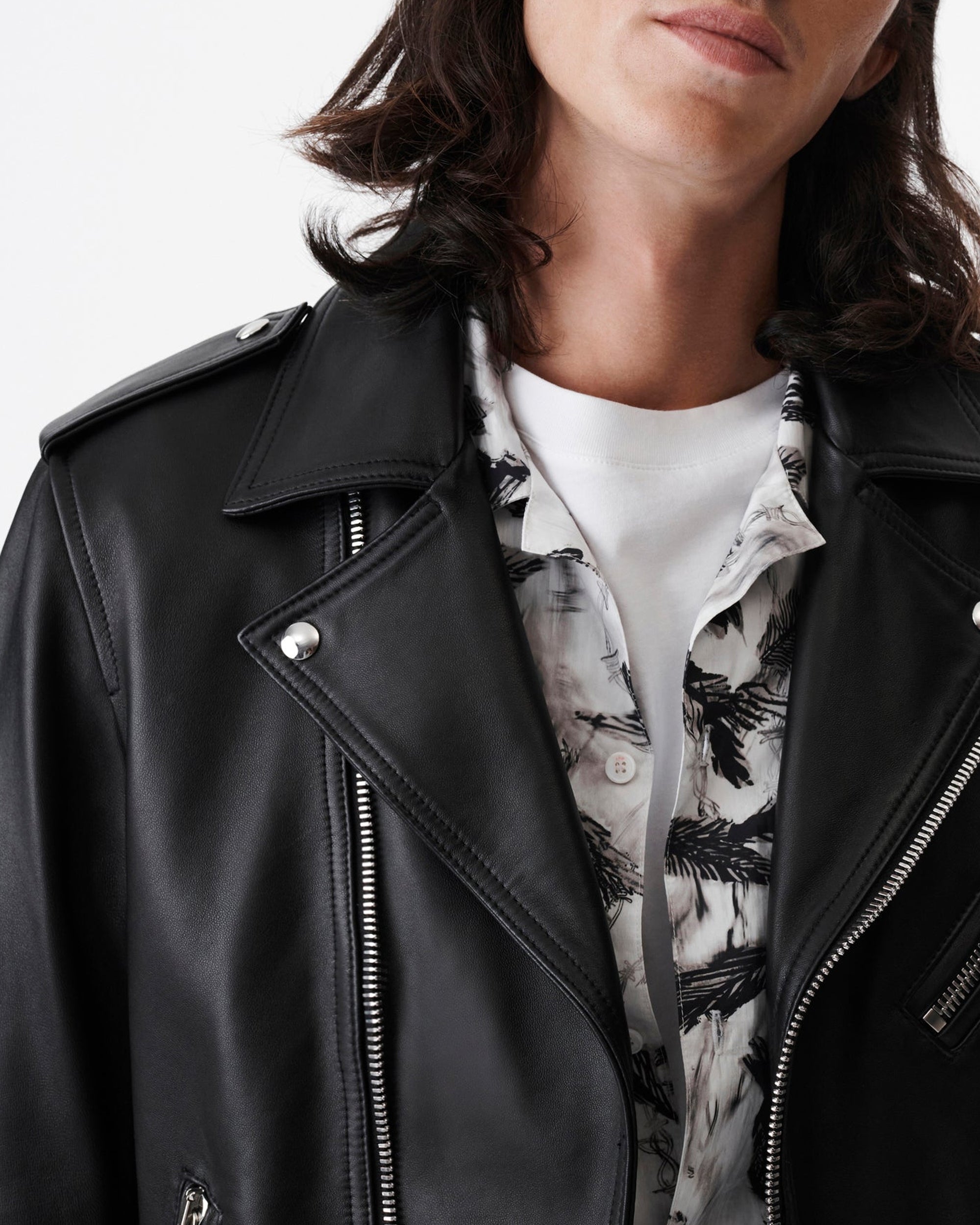 Hadro leather perfecto - Black