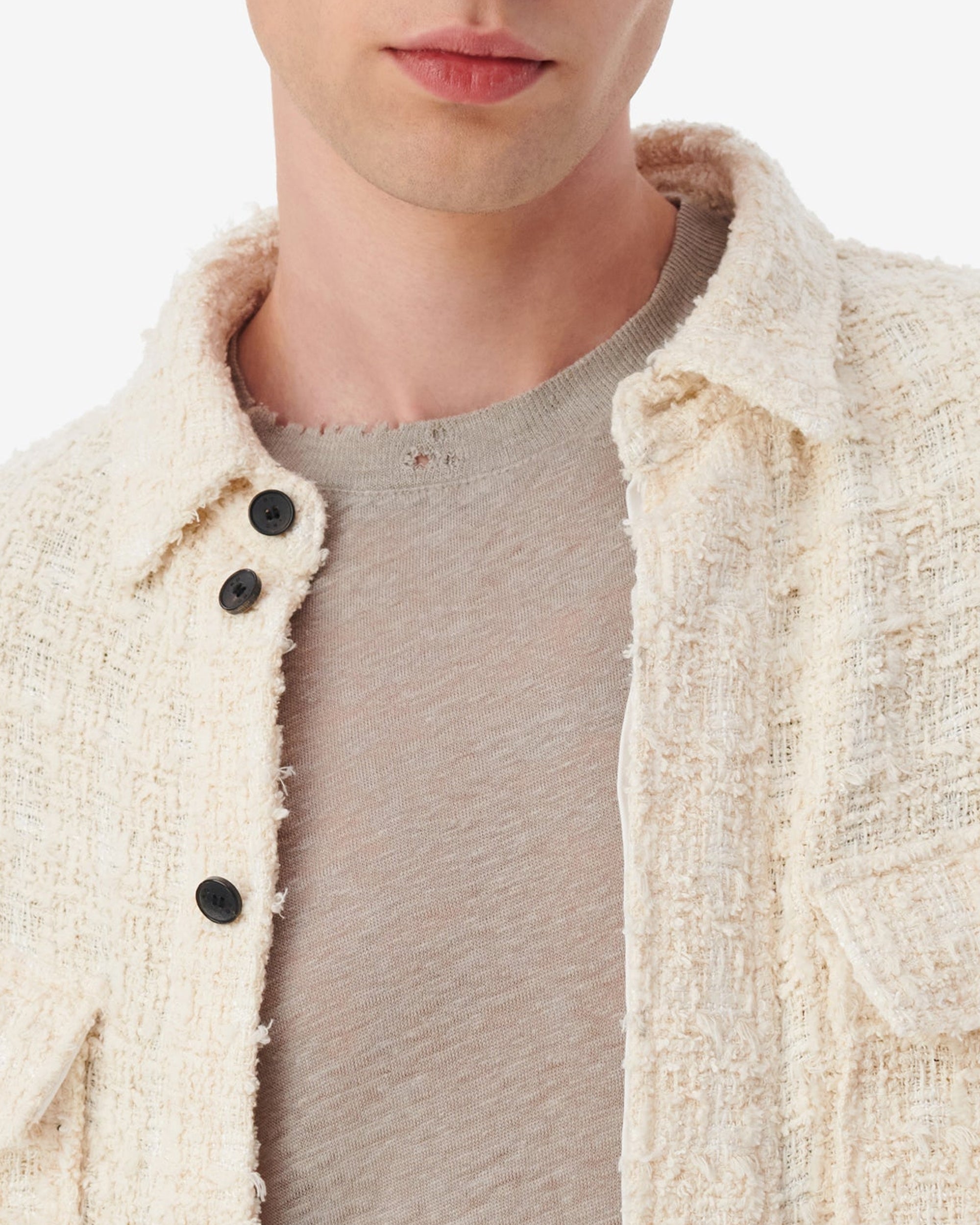Bale long sleeve overshirt - Ecru