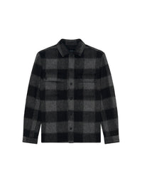 Ilario plaid shirt - Black & Dark Grey